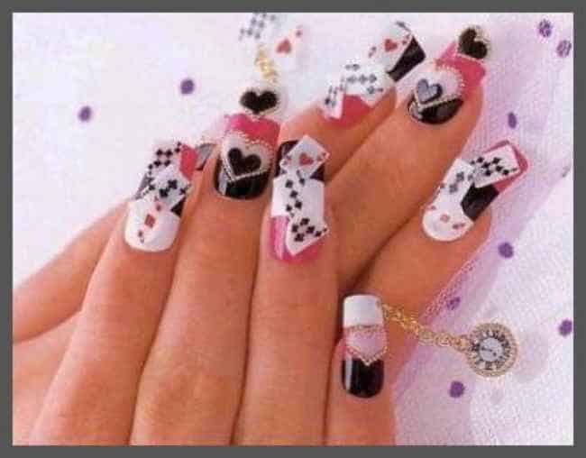 acrylic nail card hack